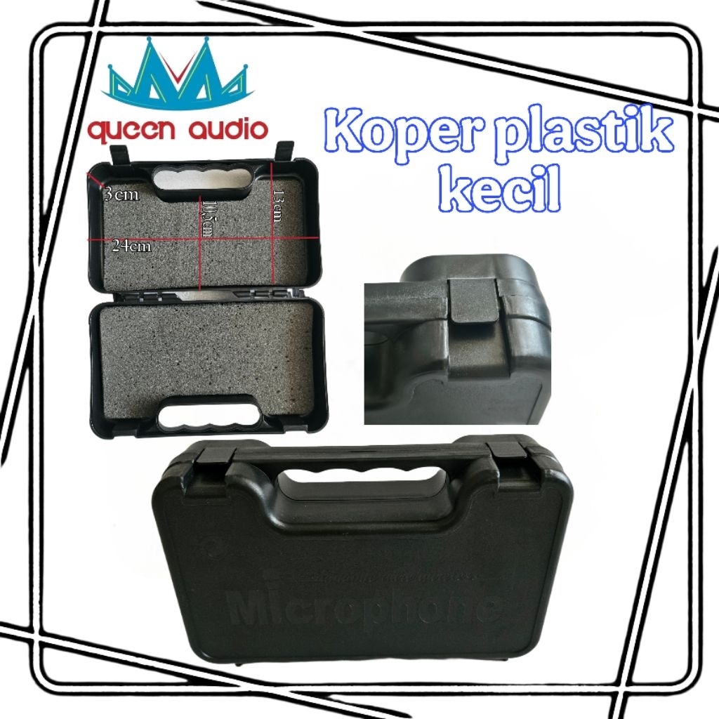 Koper box kecil plastik serbaguna microphone mikrofon