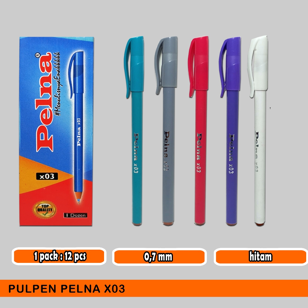 

pulpen pelna x03 / 1 pack / 12 pcs
