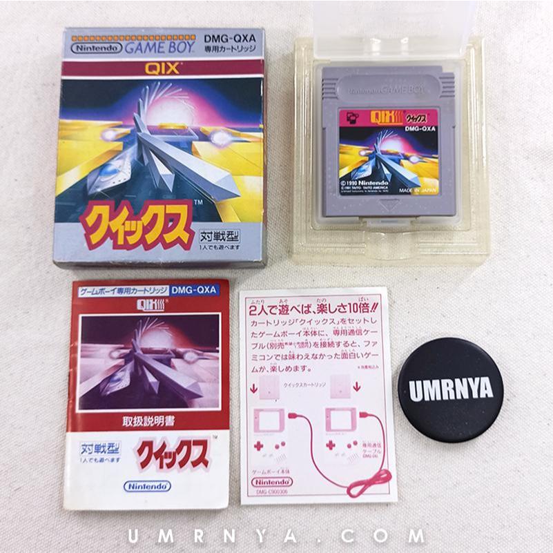 Kaset Original Qix Kix Gameboy Nintendo Game boy DMG Color GBC GBA SP Cartridge CIB BOX
