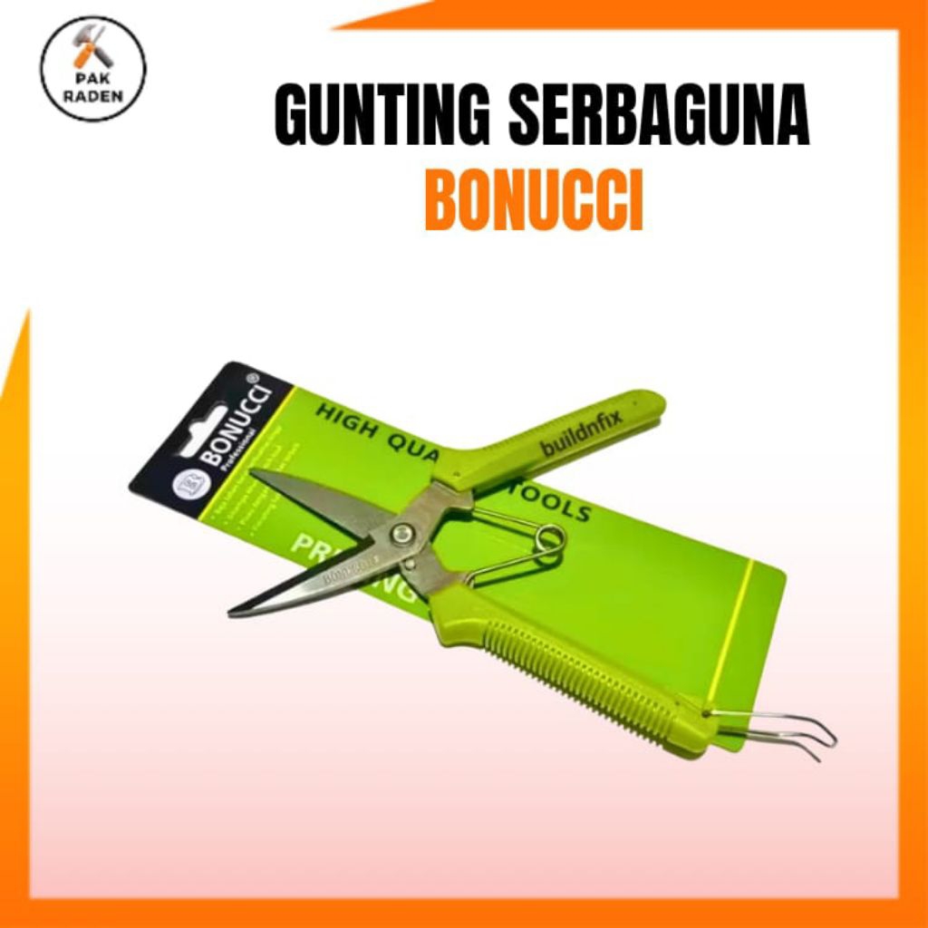 

Gunting Dahan / Gunting Serbaguna Stainless Bonucci 8 inch