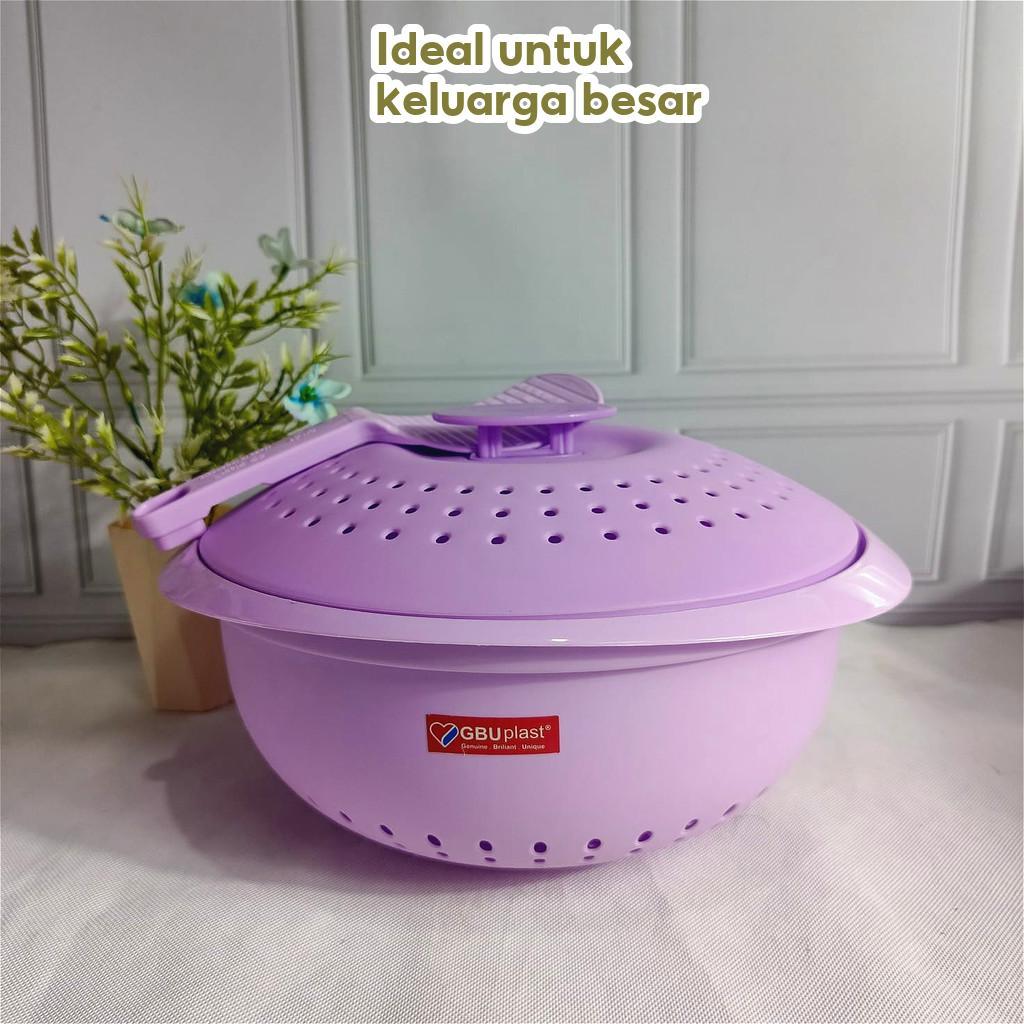 Sangku Nasi Wakul Nasi GBU / Wadah Ceting Nasi Bulat Tempat Nasi Plastik