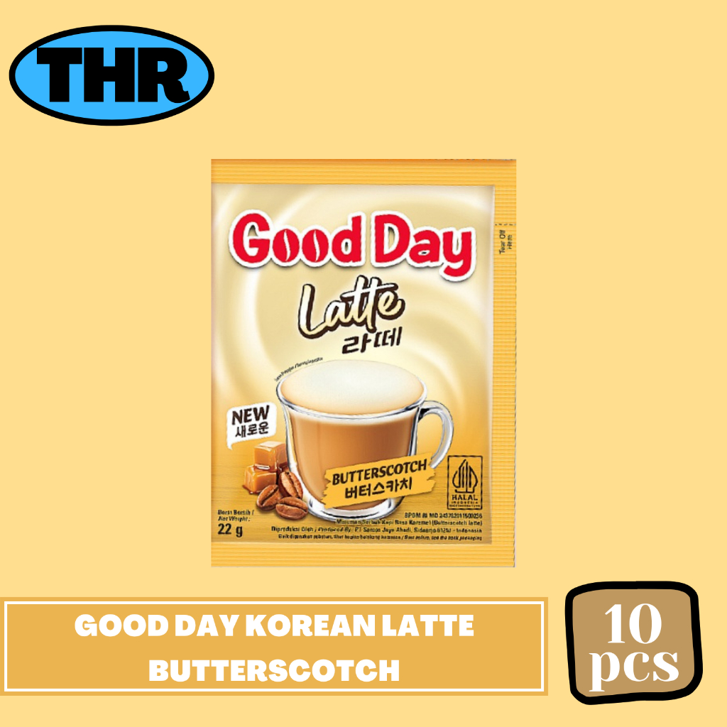

Good Day Korean Latte Butterscotch 1 Renceng isi 10pcs