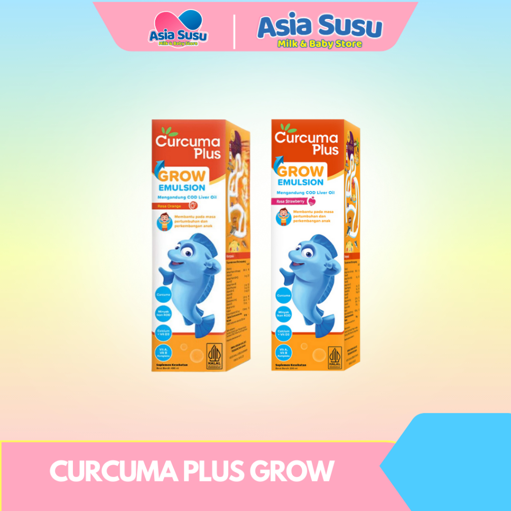 Curcuma Plus Grow Emulsion Suplemen/Vitamin Anak Untuk Pertumbuhan dan Nafsu Makan Anak