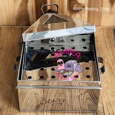 Klakat / Kukusan Kotak 30x30 cm ( Bahan Stainless 0,4 mm Full )