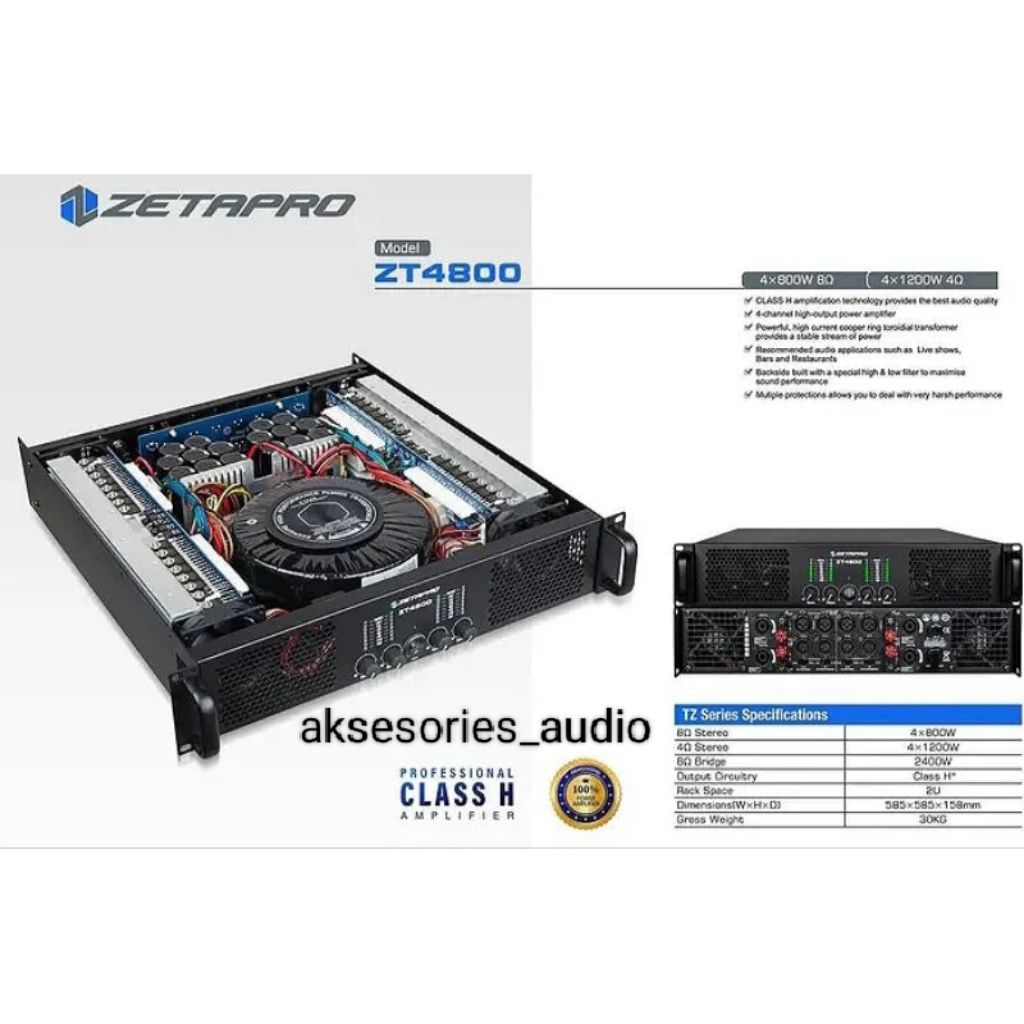 power zetapro zt4800 power zetapro 4 chanel