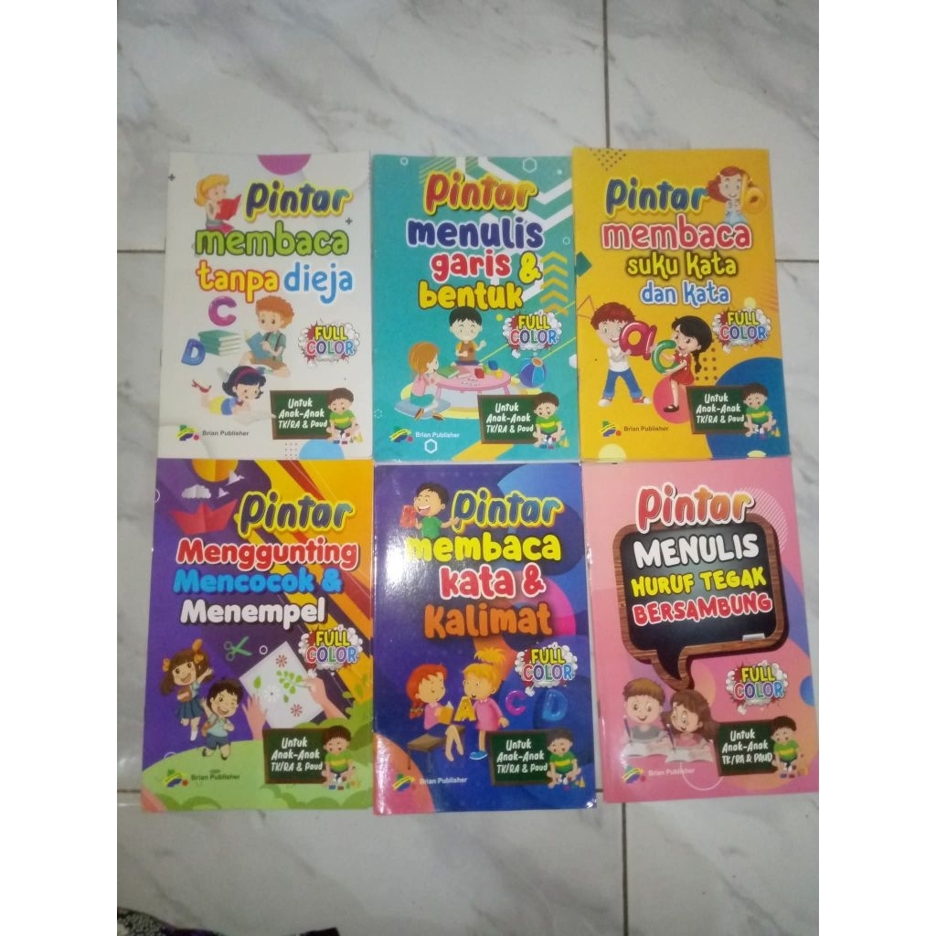 Buku paket usia PAUD dan TK