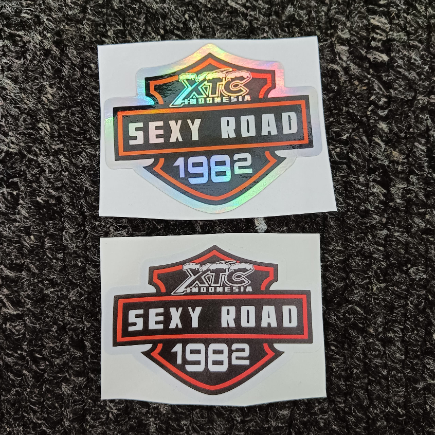 

STIKER XTC SEXY ROAD 1982 / HOLOGRAM / BIASA