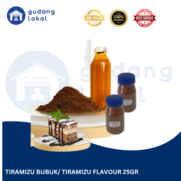 

Tiramisu Flavour Powder / Perisa Bubuk / Perasa Flavor Tiramisu - 25 gram