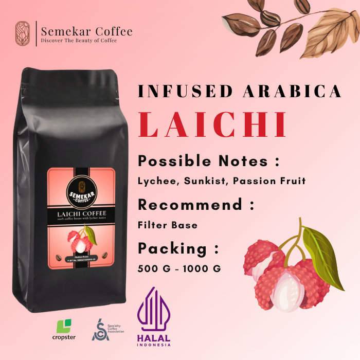 

Semekar Coffee - Laichi Fermentation Kopi Anaerob Natural Roasted Beans - 500G & 1000G