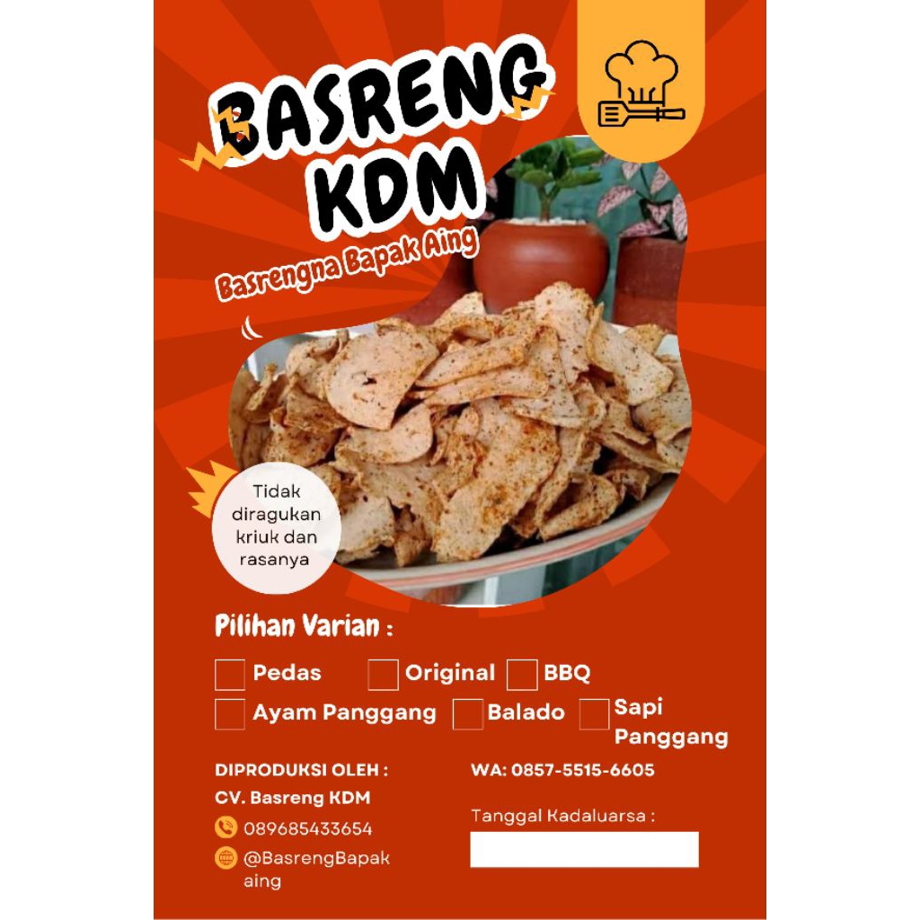 

Basreng Bakso Goreng KDM