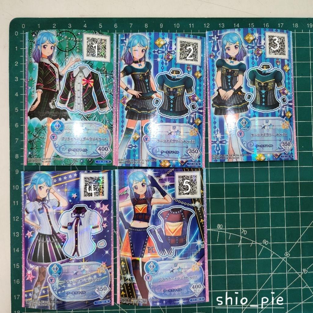 kartu original japan Aikatsu friends card N normal cool tops
