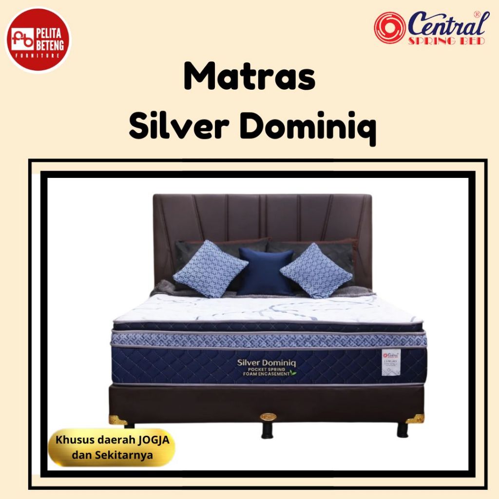 Central Kasur Springbed Silver Dominiq New