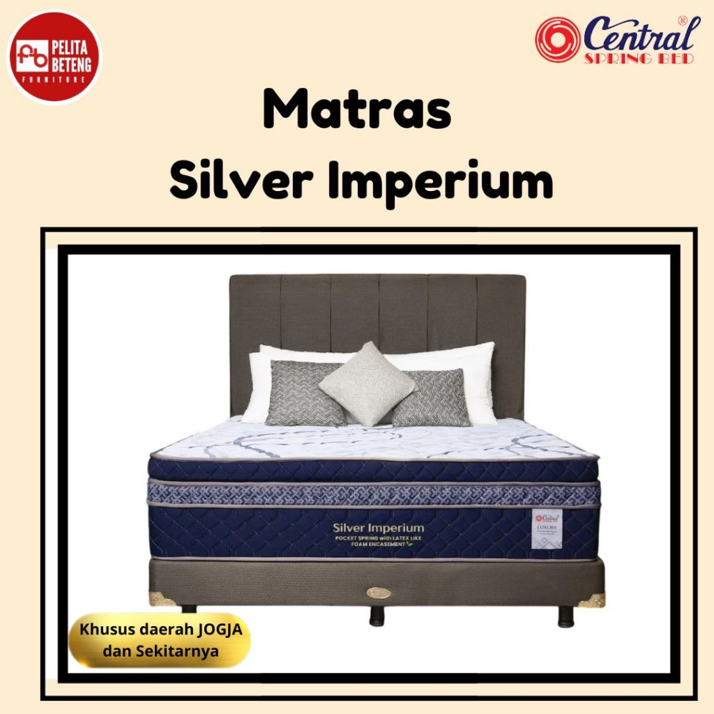 Central Kasur Springbed Silver Imperium New
