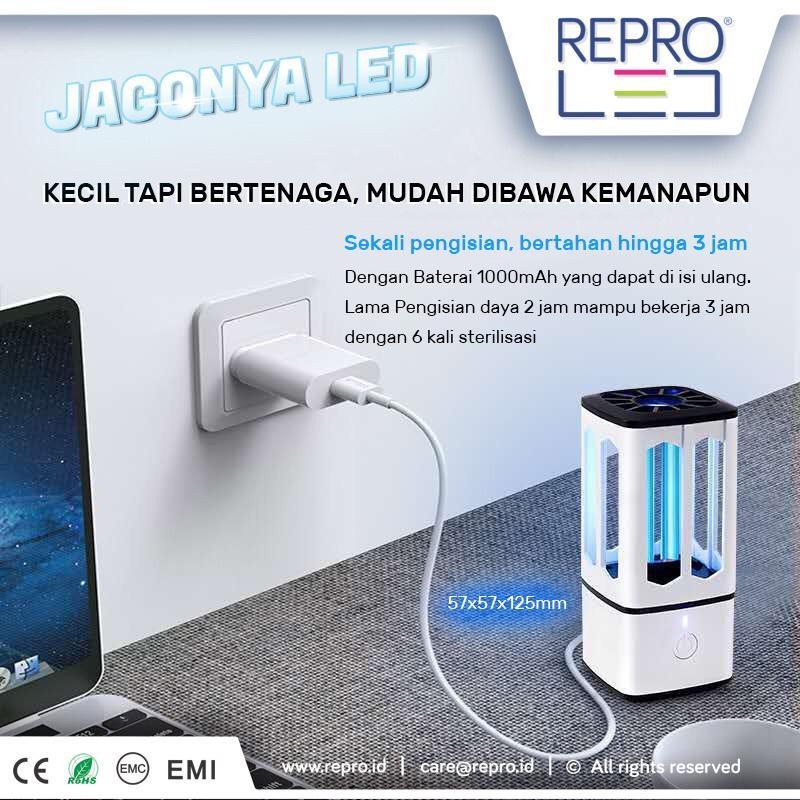 REPRO Portable Mini UVC 5V Rechargable - Lampu UV Portable - Lampu UV Mini