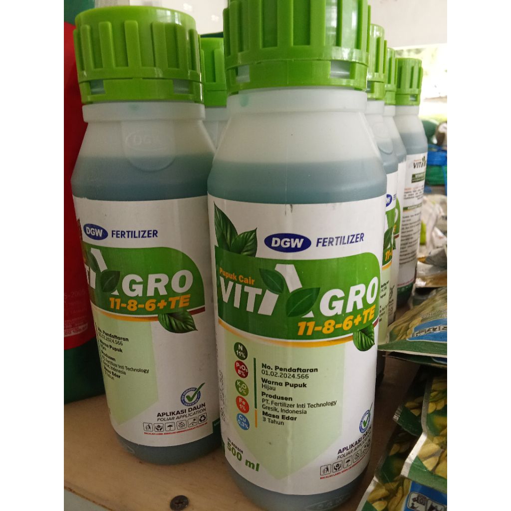 vitagrowt pupuk NPK cair .free kaos