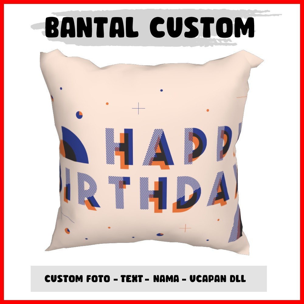 Bantal Custom Foto dan Ucapan Ulang Tahun 182 - Kado Ulang Tahun