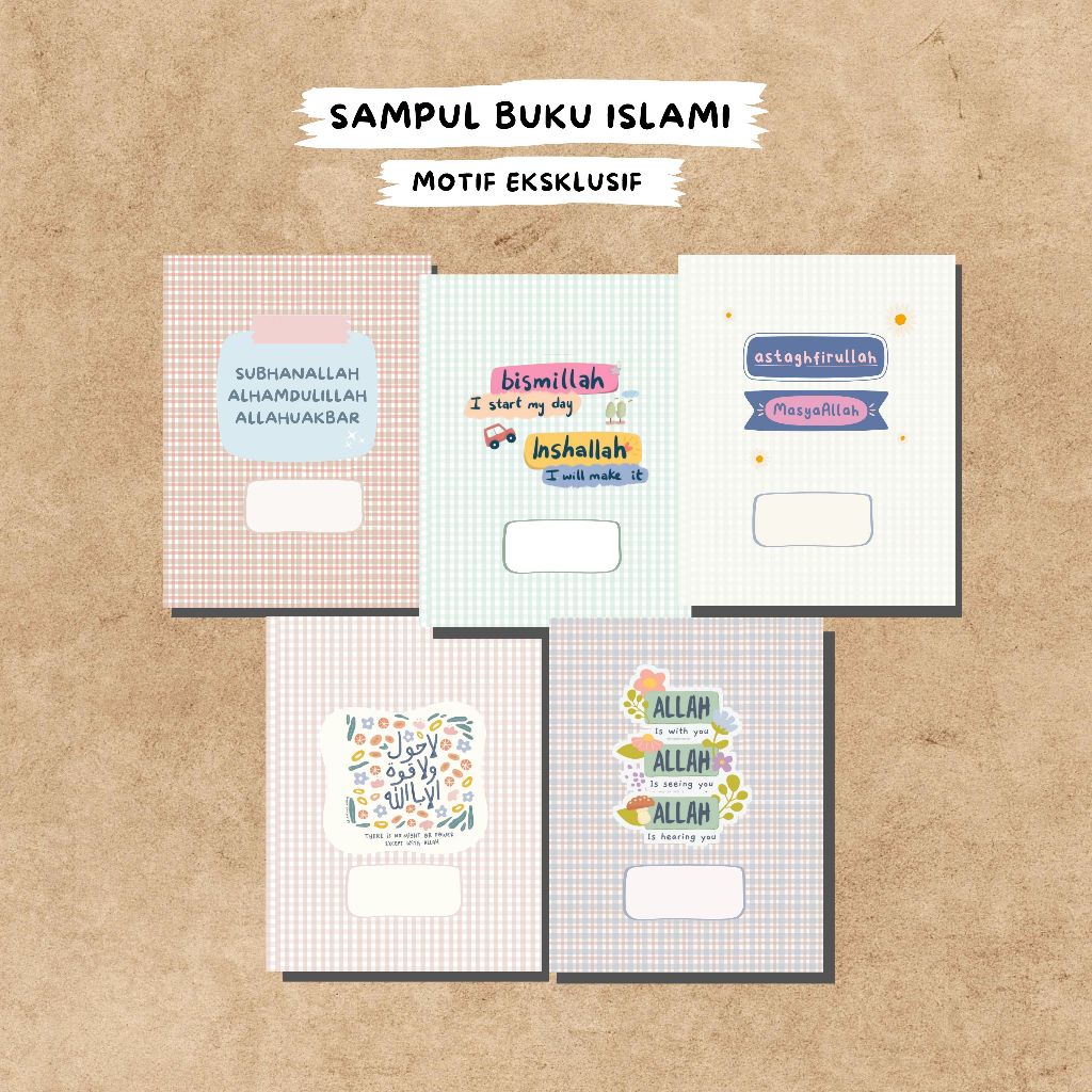 

Sampul Buku Aesthetic Islami | Sampul Buku Sekolah (isi 10)