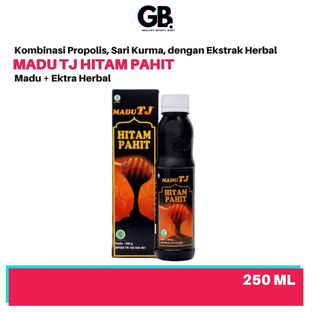 

Madu TJ Hitam Pahit 250gr- Untuk Meredakan Peradangan Diabetes Hipertensi Asam Urat Lambung Maag