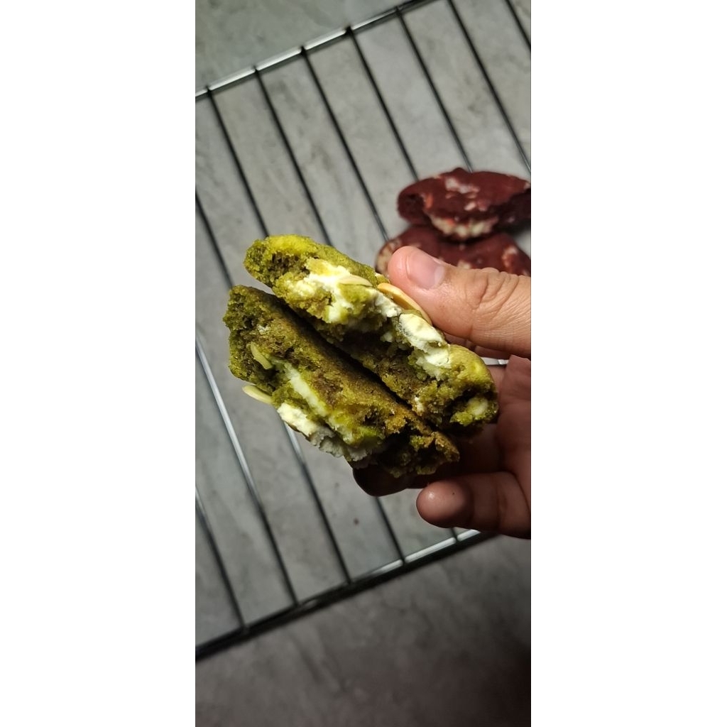 

Matcha Almond Cheese Cookie
