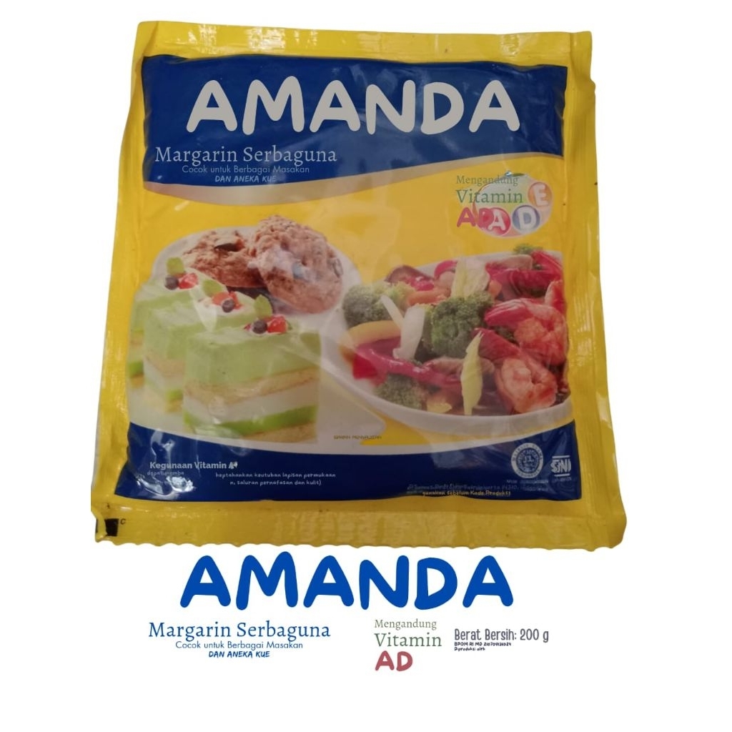 

AMANDA MARGARIN SERBAGUNA 200G SACHET