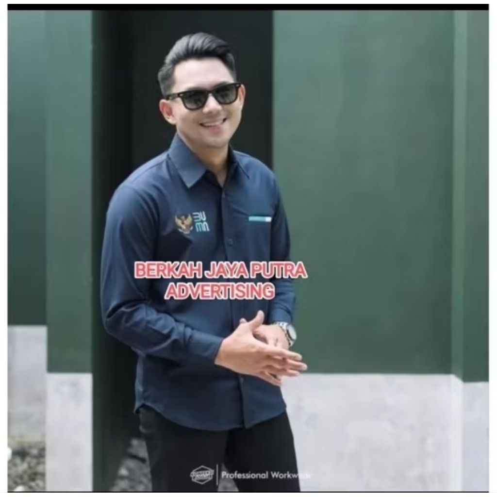 Kemeja Panjang Bordir Logo Custom Exslusif