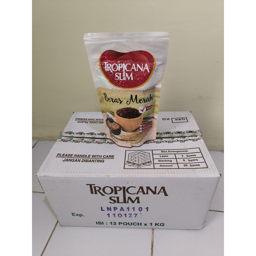 

KARTON - Tropicana Slim Beras Merah Organik 1kg isi 12pcs