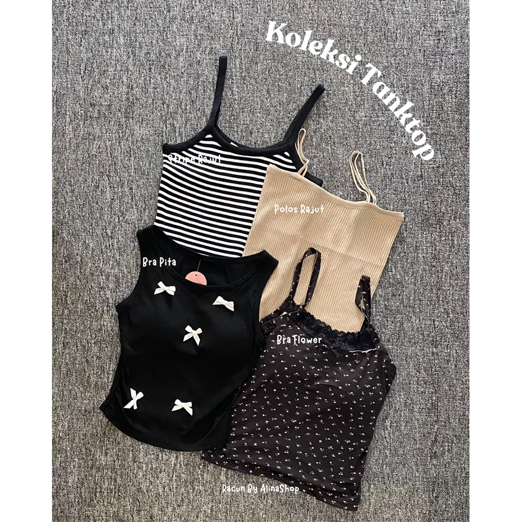 Koleksi Tanktop Wanita Cup Bra Sport