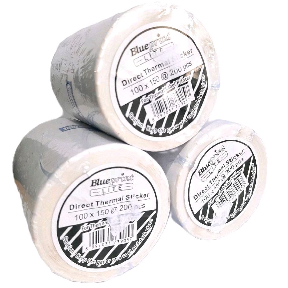 

Thermal Sticker Blueprint 100 X 150mm - Thermal Label Kertas isi 200