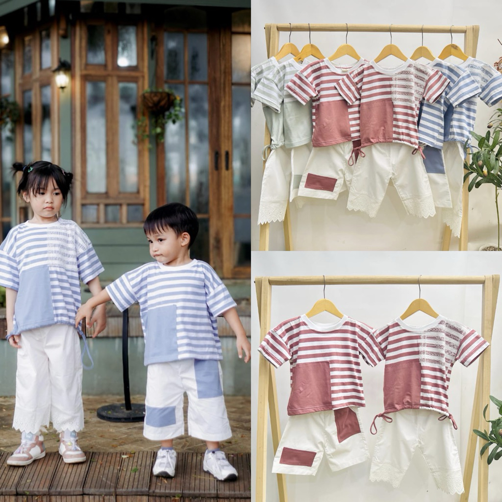 HEYMINIME Jaden & Bloom SET / Setelan Baju Anak 1-8thn