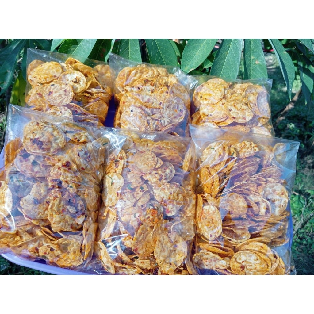 

kripik tempe chili oil daun jeruk