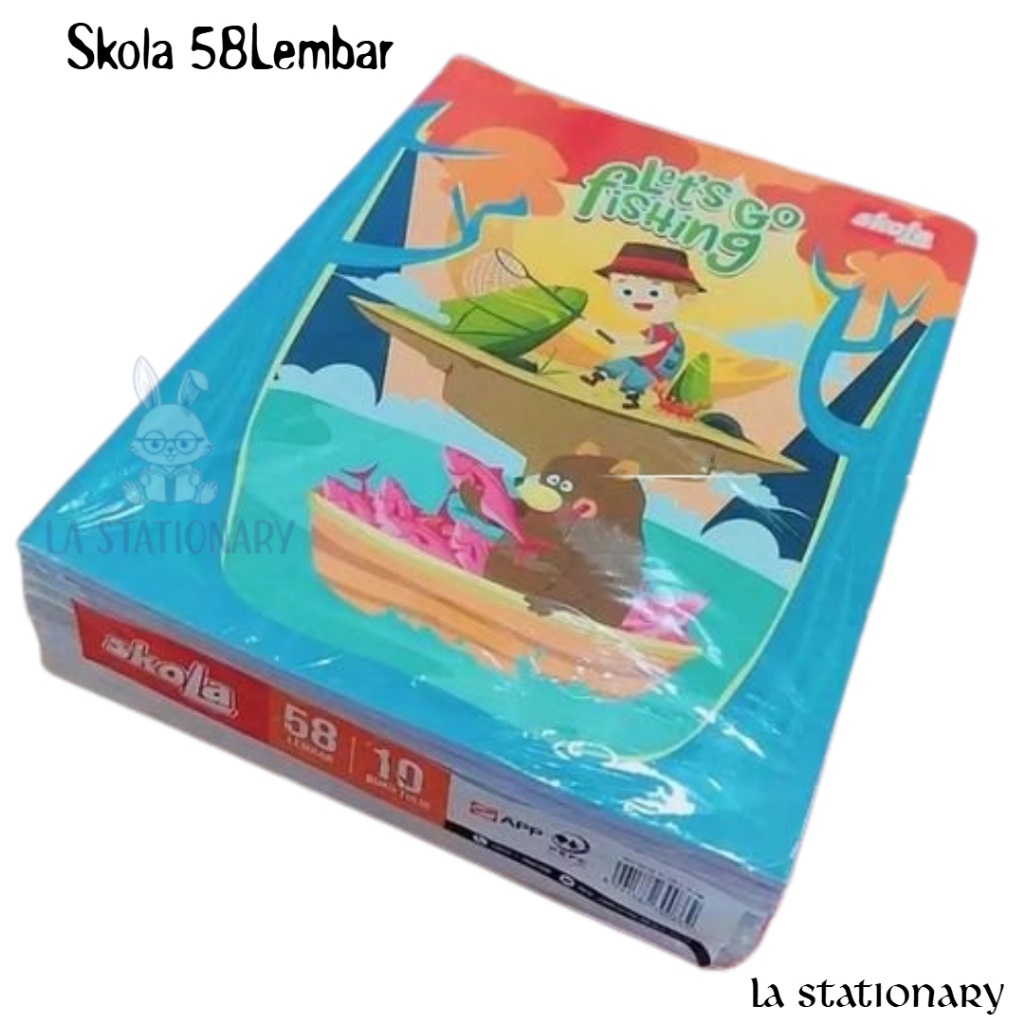 

SKOLA Buku tulis 58L 1 pak isi 10