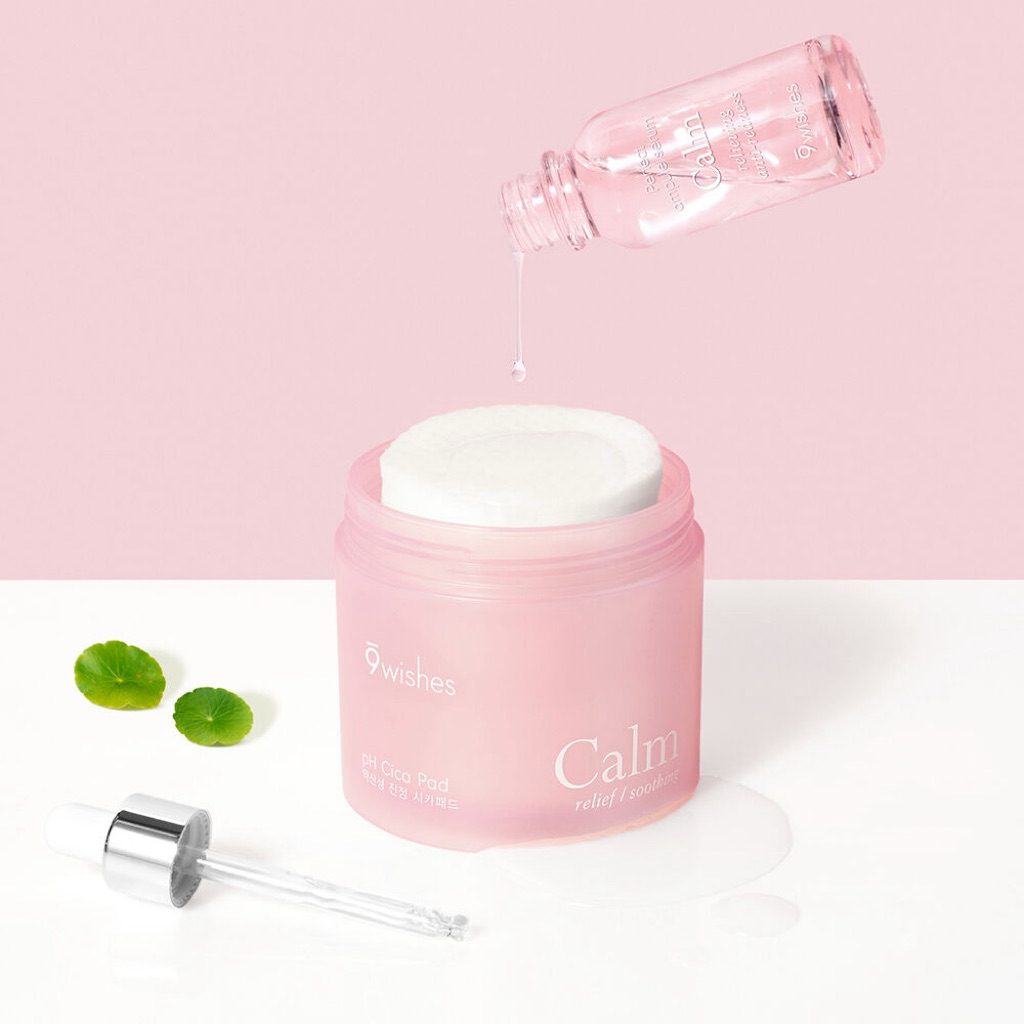 9wishes Calm Relief / Soothing pH Cica Pad 70 pcs