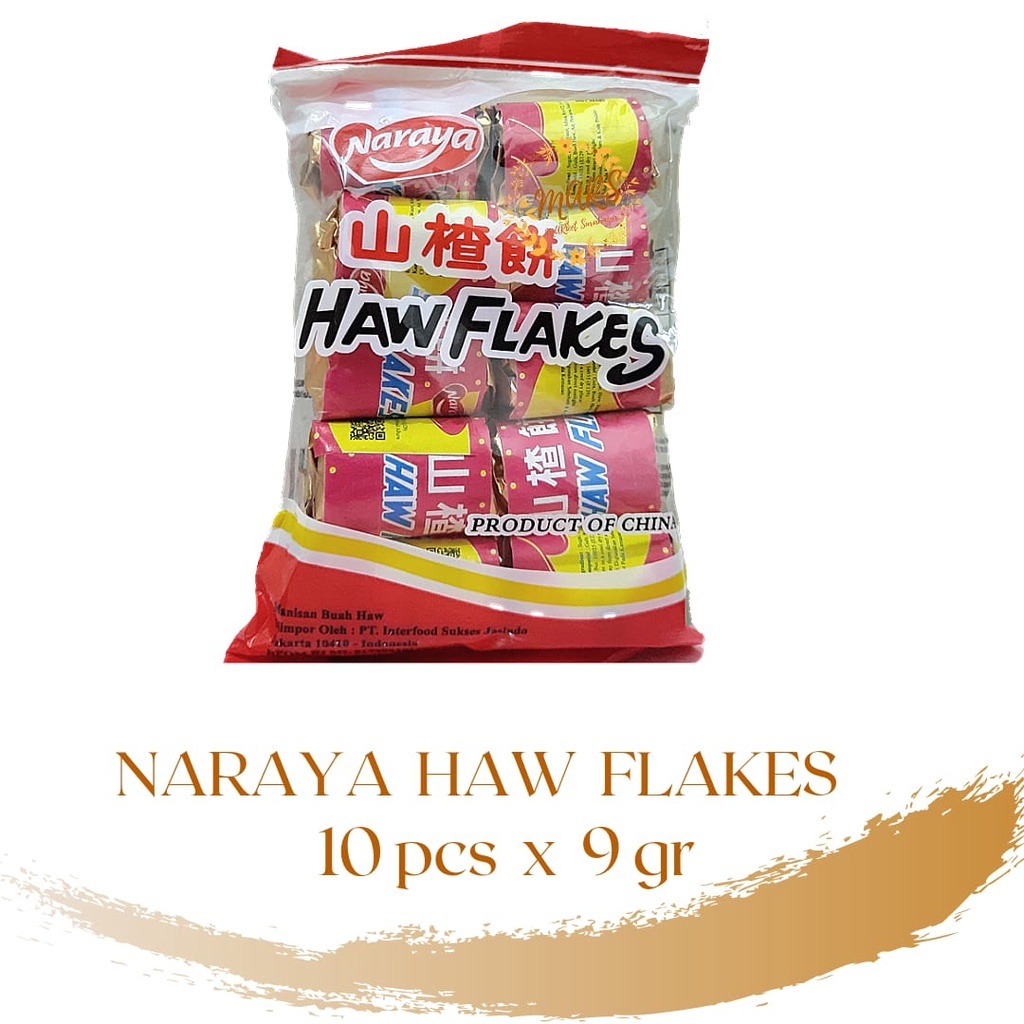 

[oddsolshop] pekanbaru/Naraya Haw Flakes Candy 90GR Permen Koin Manisan Buah