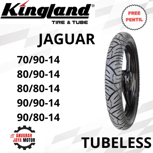 Ban Ring 14 Ban KINGLAND Jaguar 80/90 90/90 Ban Tubeless Ring 14 Ban Motor Matic Ban Motor Ring 14 B