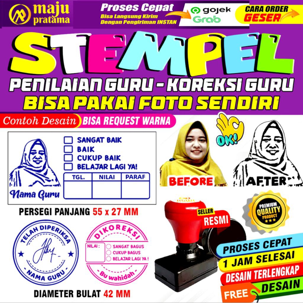 

Stempel Nilai Guru / Penilaian / Koreksi / Checked / Reward