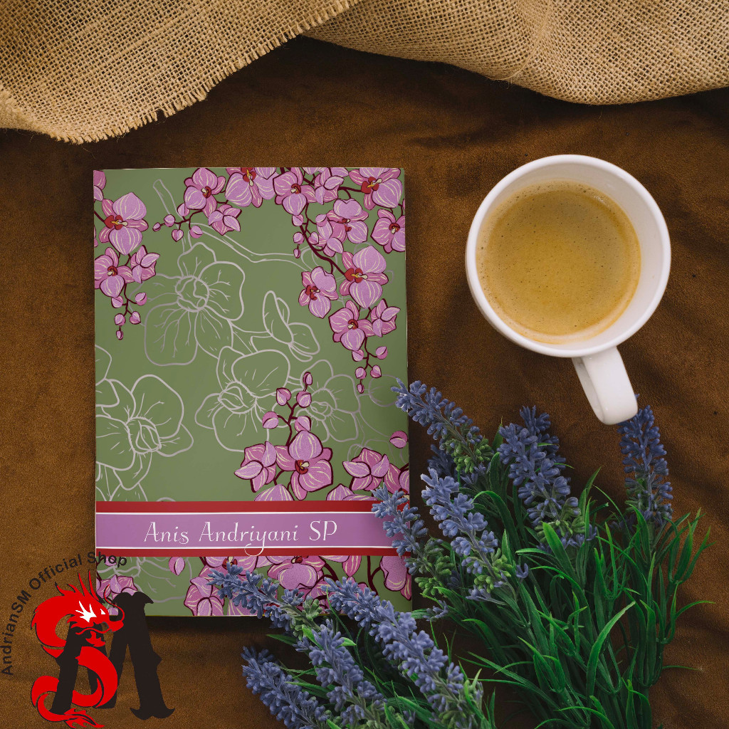 

Notebook Custom Nama buku tulis Catatan A5 Hard Cover Motif Bunga #hijau Diary Aesthetic Lucu Stationary Sekolah Kado Souvenir 100 Lembar HVS Bookpaper murah bisa cod