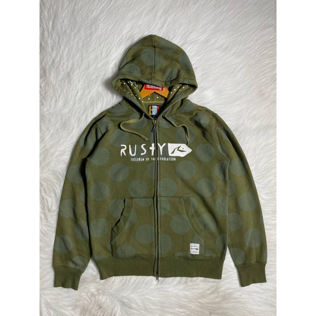 zip hoodie Rusty second (3200) - Hoodie second - hoodie second branded - Jaket Second - Jaket Second