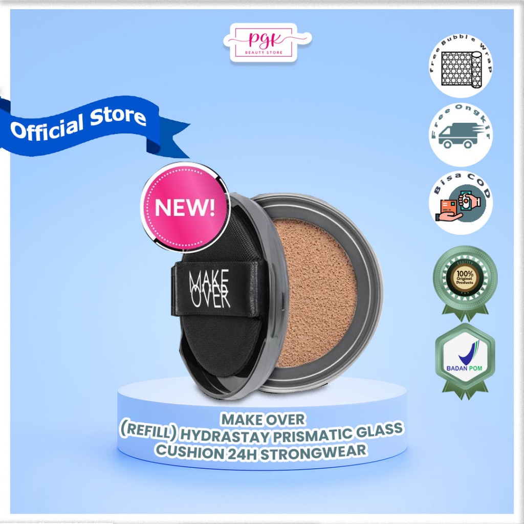 (REFILL) MAKE OVER HYDRASTAY PRISMATIC GLASS CUSHION 24H STRONGWEAR | MAKE OVER-HYDRASTAY PRISMATIC 