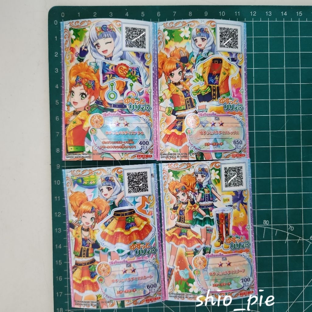 kartu original japan Aikatsu friends card FR friends rare pop Yuzutto lily coord set