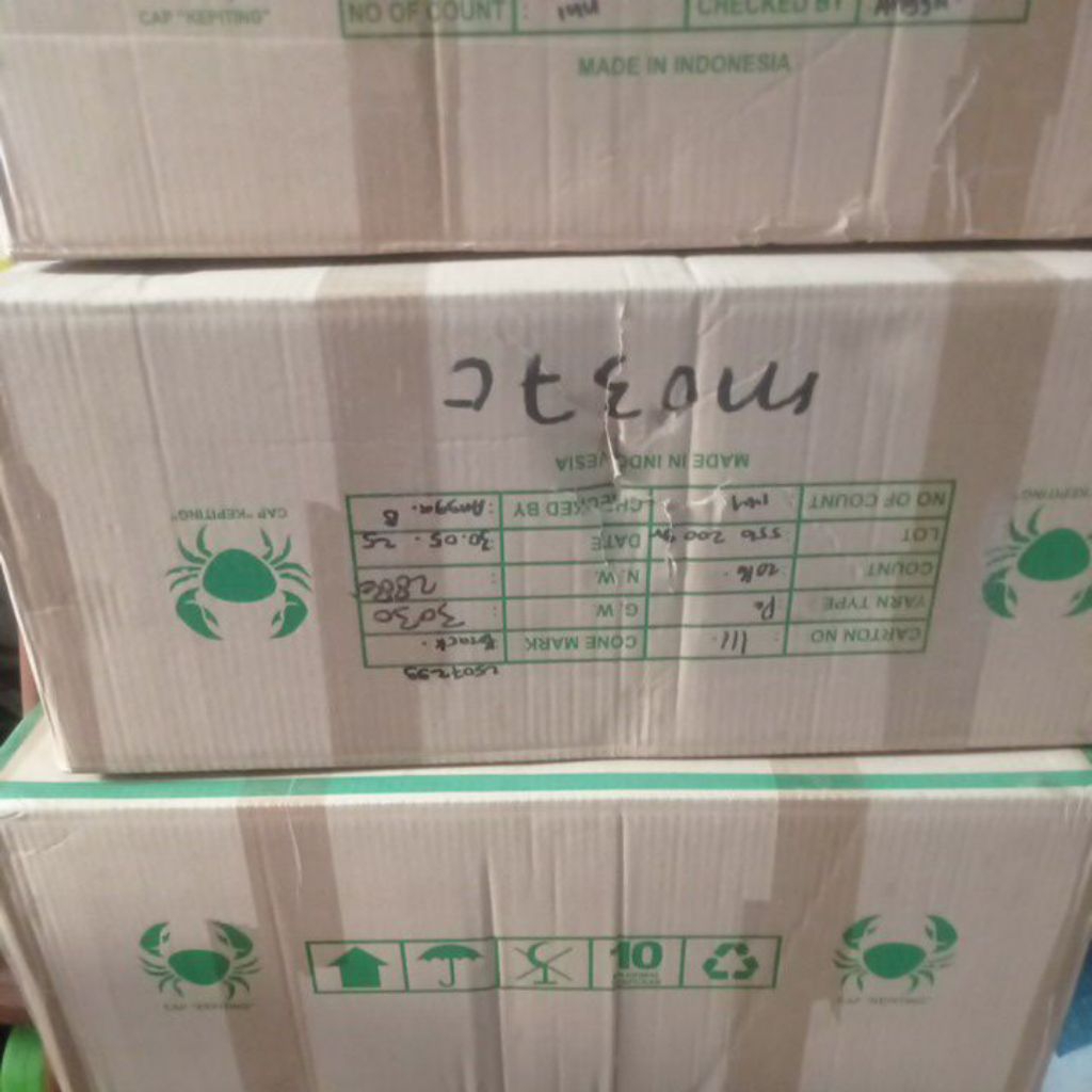 1 DUS BENANG JAHIT KARUNG 200 GRAM CAP KEPITING