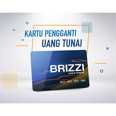 ( NFC ) KARTU TOLL BRIZZI BRI E-MONEY CARD / Kartu E Money