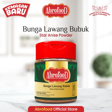 

[oddsolshop] pekanbaru/Abrofood Bubuk Bunga Lawang 30GR Star Anise Powder Bumbu Masak Seasoning