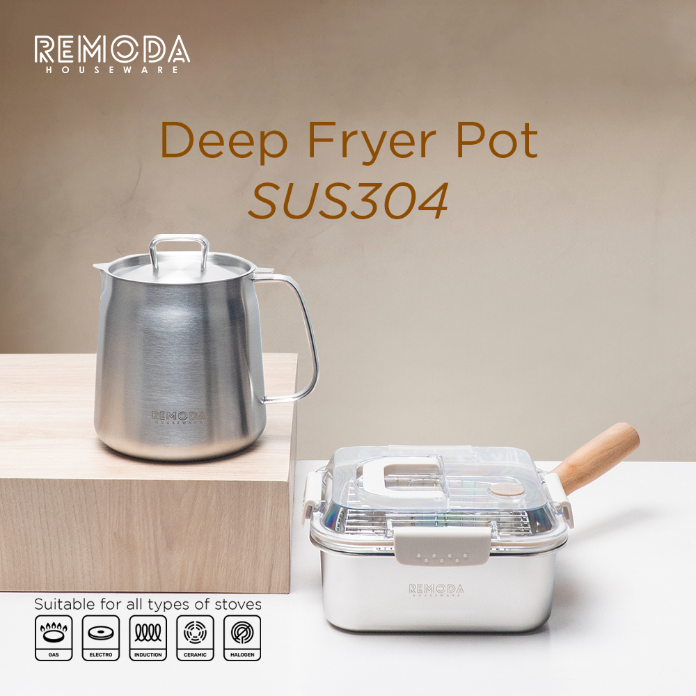 Remoda Deep Fryer Pot SUS304 Multifungsi All in One 2L