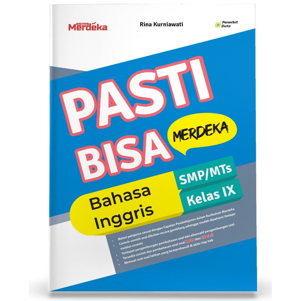 

PASTI BISA Merdeka: Bahasa Inggris SMP/MTs Kelas IX