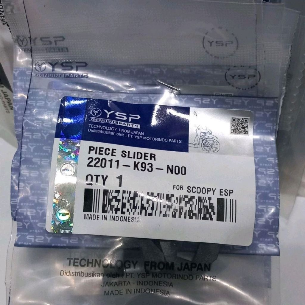 Piece Slider SCOOPY ESP / K93 ORIGINAL YSP FCC