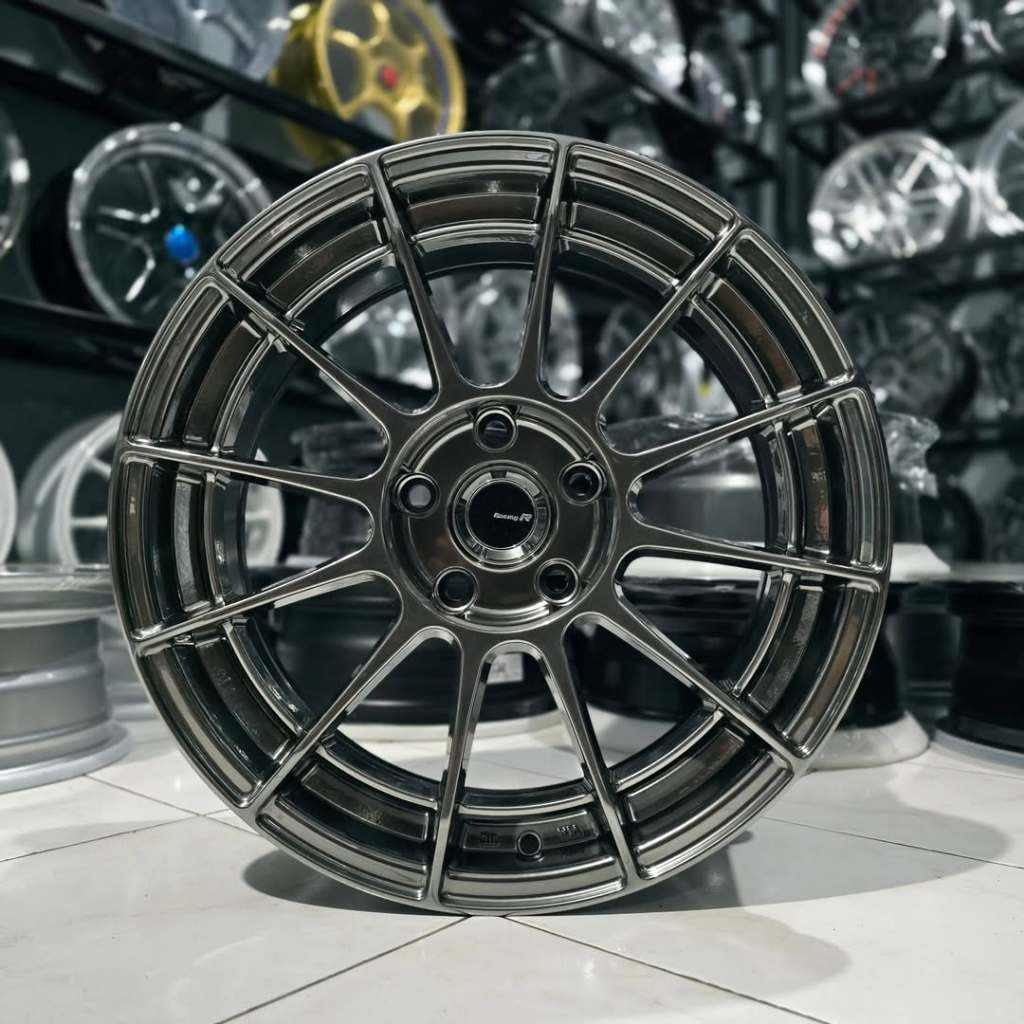 Velg Enkei Spider Brand New Ring 17 Pcd 5x114.3 Lebar 7.5 Et 40 Warna Hyper Black Kondisi Baru