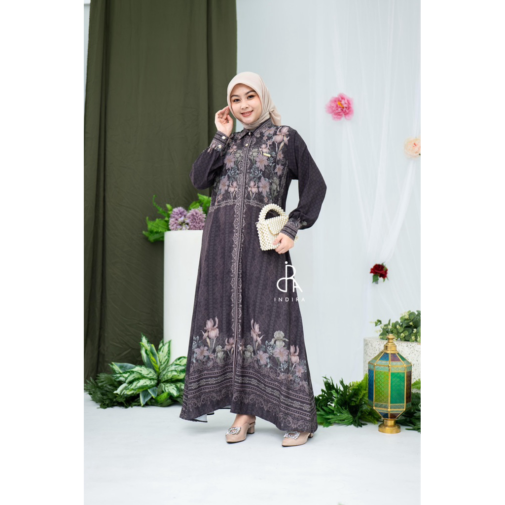 Yasmin Dress  Gamis INDIRA Original Murah Cantik / Butik Aceh Setia Budi