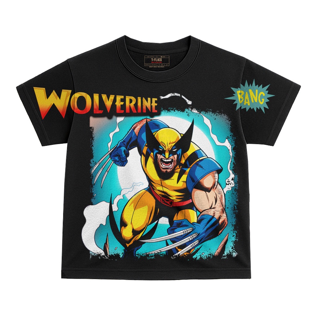 Original W00LV3R1N3333333 V.1 KAOS FILM CARTOON COMICS TSHIRT OVERSIZE UNISEX HITAM - TFLIKS Unisex 