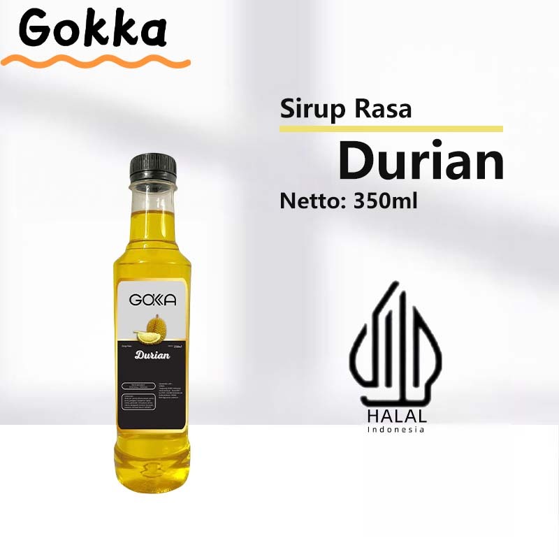 

Gokka Durian Sirup Minuman 350ml - Durian Flavor Syrup / Sirup Durian