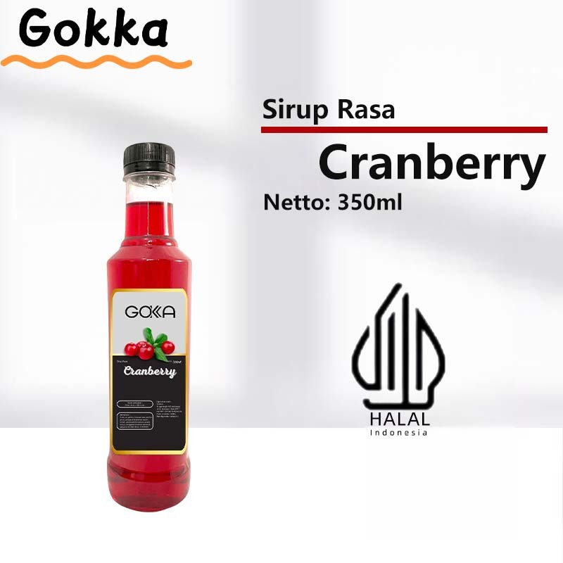 

GOKKA Sirup Minuman Rasa Cranberry 350ml Syrup / Cranberry Juice / Sirup Cranberry
